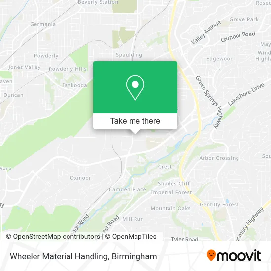 Wheeler Material Handling map