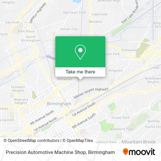 Precision Automotive Machine Shop map