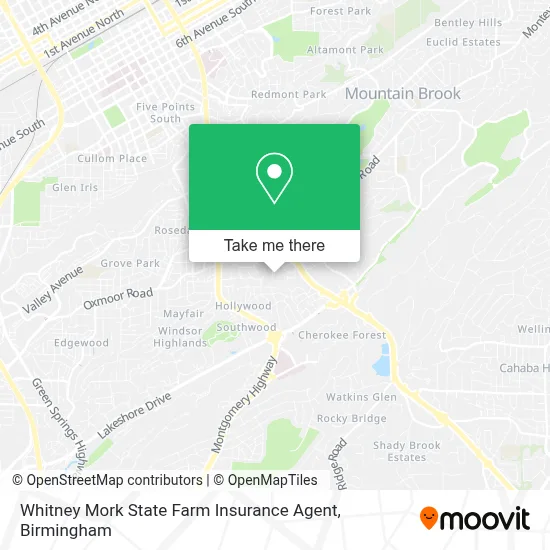 Whitney Mork State Farm Insurance Agent map
