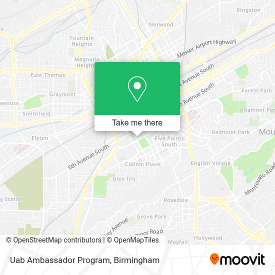 Uab Ambassador Program map