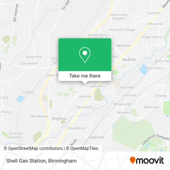 Shell Gas Station map