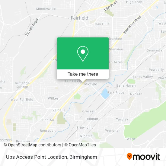 Mapa de Ups Access Point Location