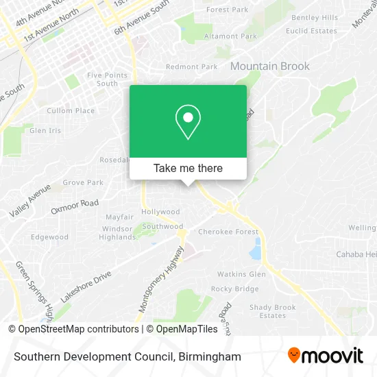 Southern Development Council map