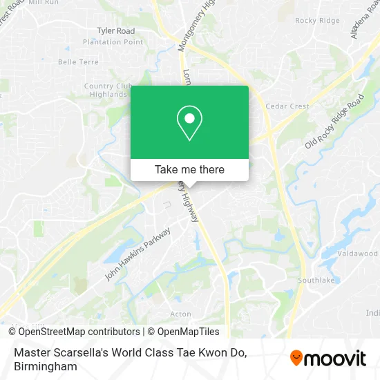 Master Scarsella's World Class Tae Kwon Do map