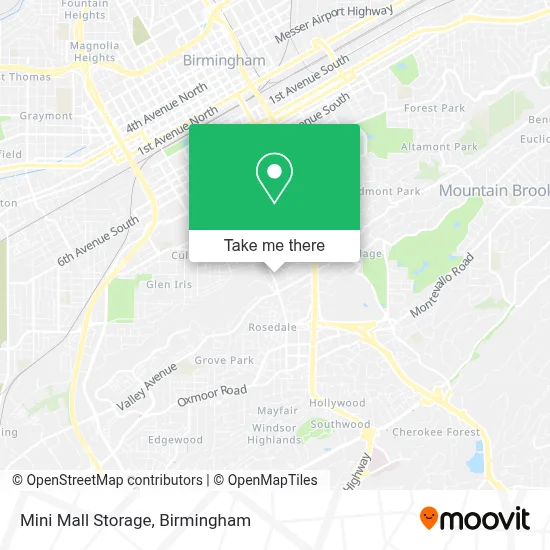 Mini Mall Storage map