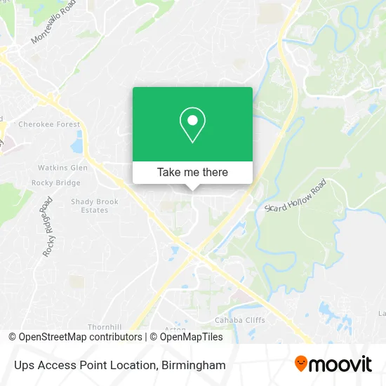 Ups Access Point Location map
