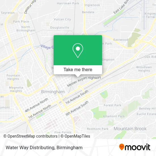 Water Way Distributing map