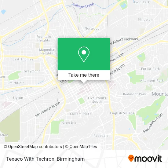 Texaco With Techron map