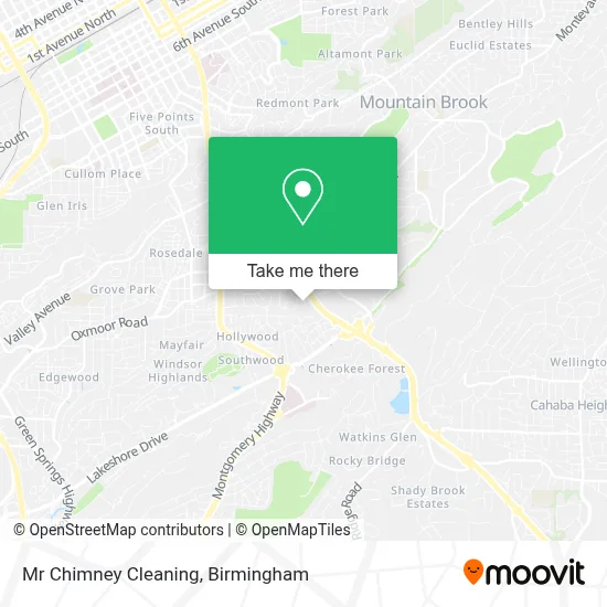 Mr Chimney Cleaning map