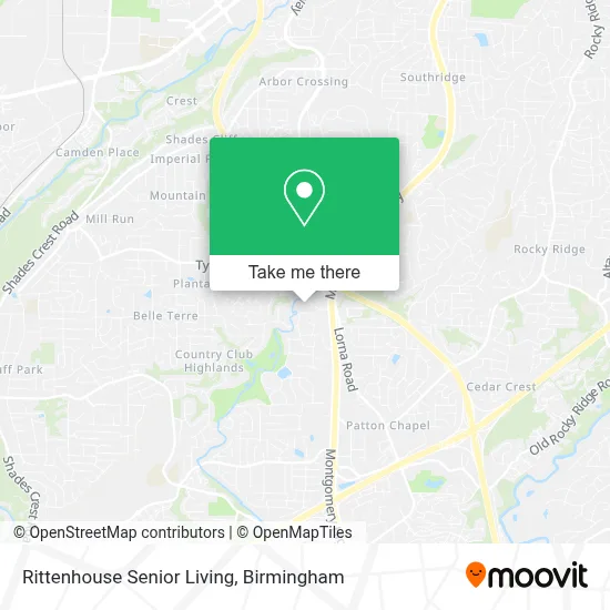 Rittenhouse Senior Living map