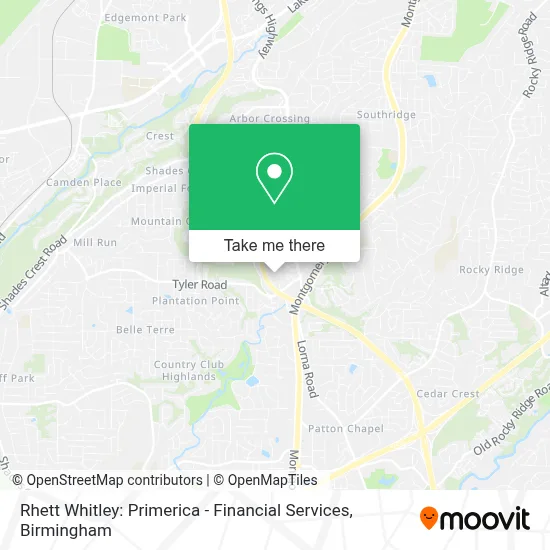 Rhett Whitley: Primerica - Financial Services map