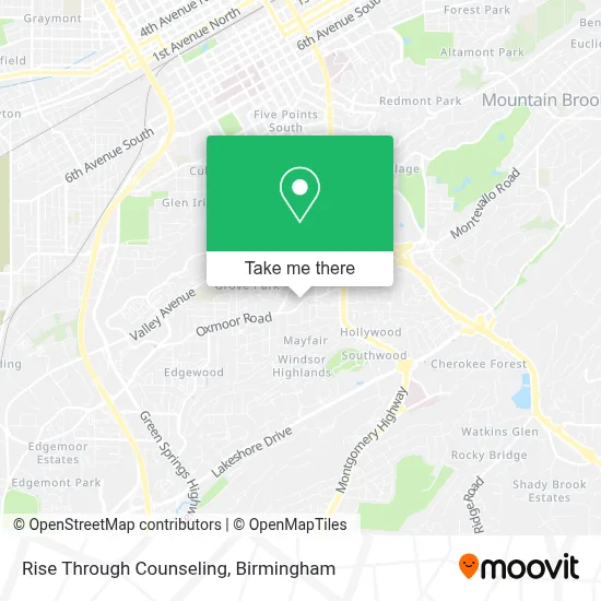Rise Through Counseling map