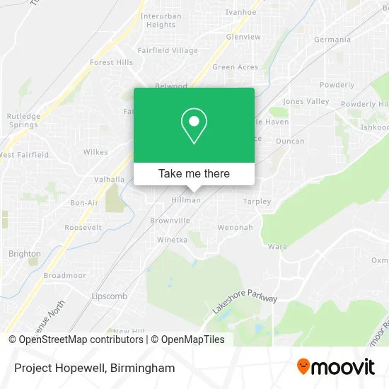 Project Hopewell map