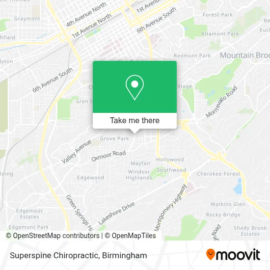 Superspine Chiropractic map