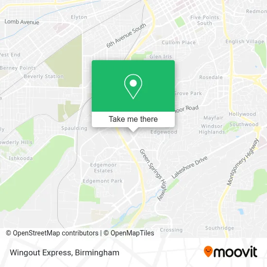 Wingout Express map