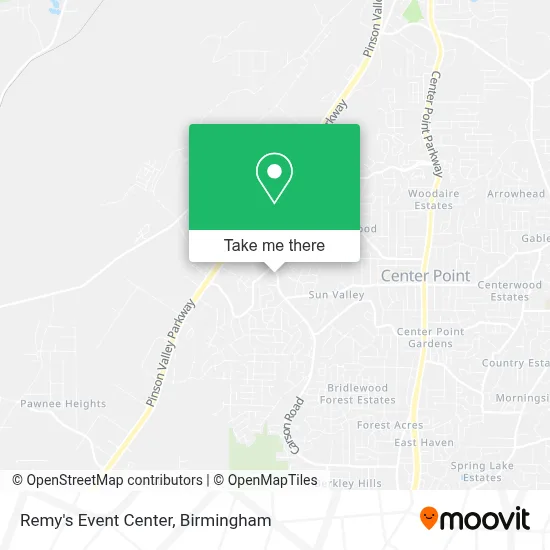 Mapa de Remy's Event Center