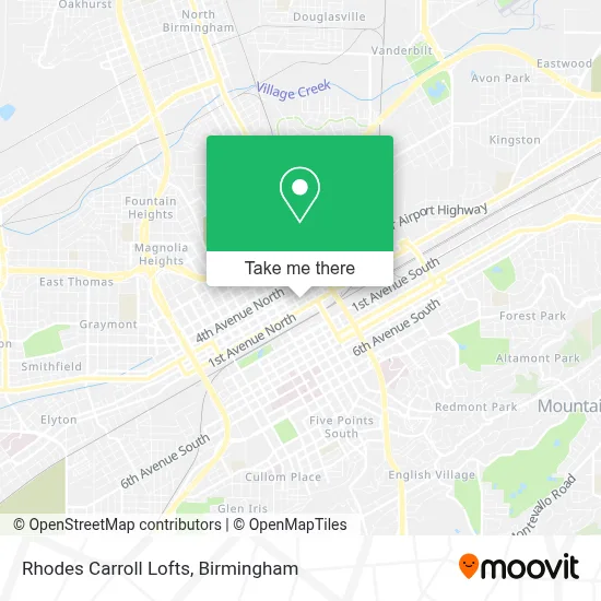 Rhodes Carroll Lofts map