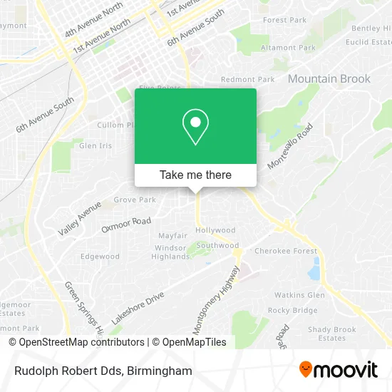 Rudolph Robert Dds map