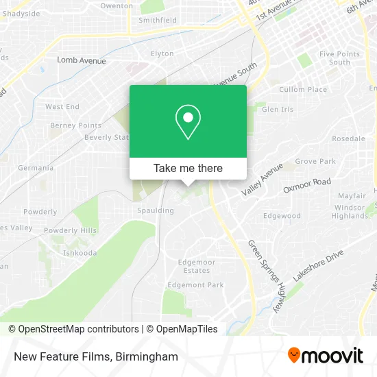 New Feature Films map