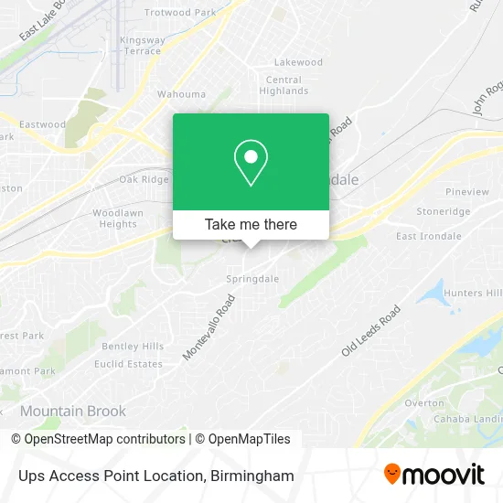Mapa de Ups Access Point Location