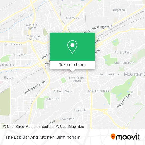 The Lab Bar And Kitchen map