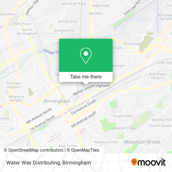 Water Way Distributing map