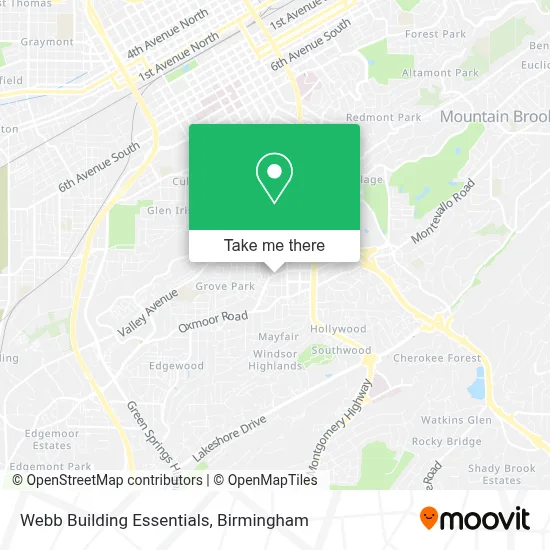 Webb Building Essentials map