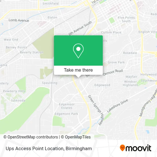 Mapa de Ups Access Point Location