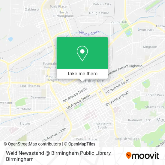 Weld Newsstand @ Birmingham Public Library map