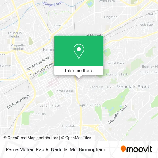 Rama Mohan Rao R. Nadella, Md map