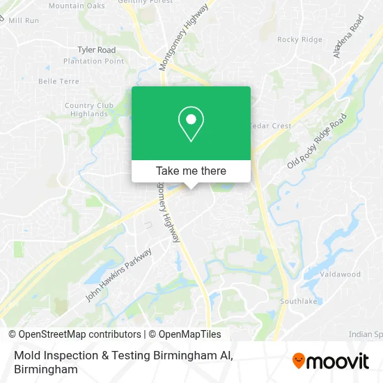 Mold Inspection & Testing Birmingham Al map