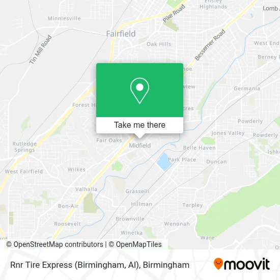 Rnr Tire Express (Birmingham, Al) map