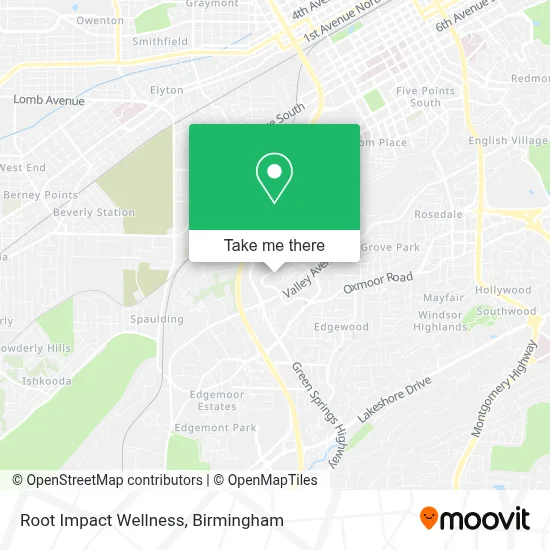 Root Impact Wellness map