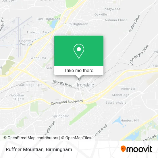 Mapa de Ruffner Mountian