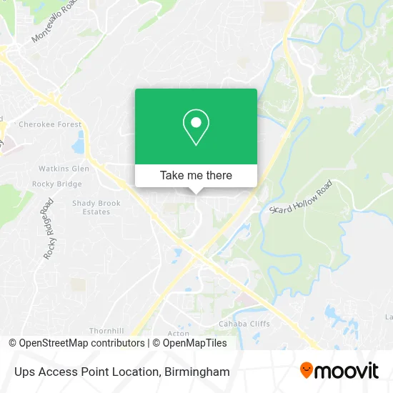 Ups Access Point Location map