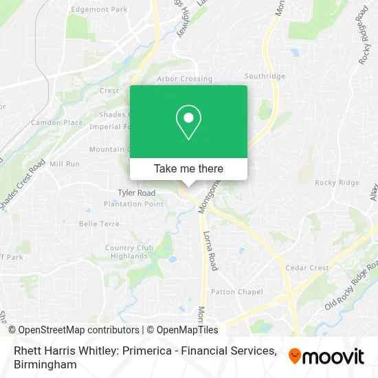 Rhett Harris Whitley: Primerica - Financial Services map
