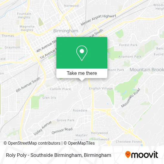 Roly Poly - Southside Birmingham map