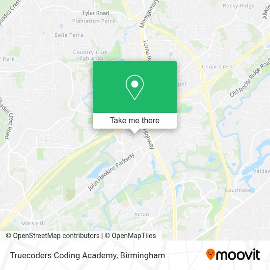 Mapa de Truecoders Coding Academy