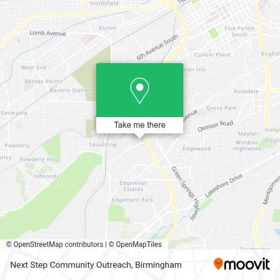 Next Step Community Outreach map