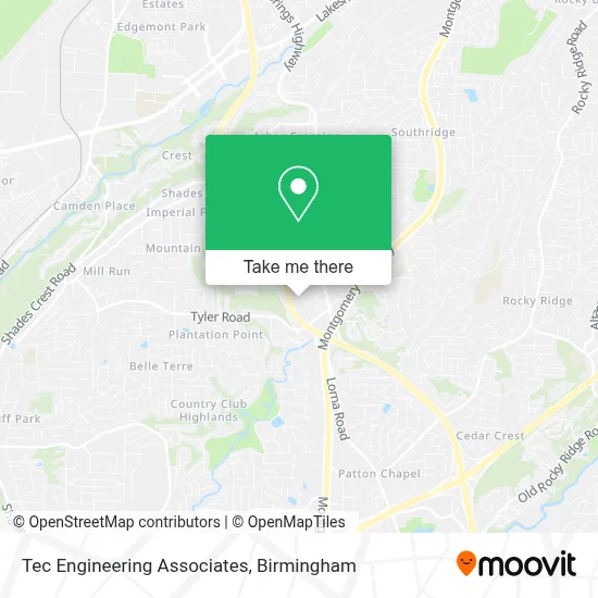 Tec Engineering Associates map