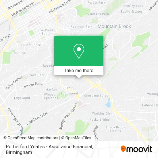 Rutherford Yeates - Assurance Financial map