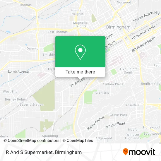 R And S Supermarket map