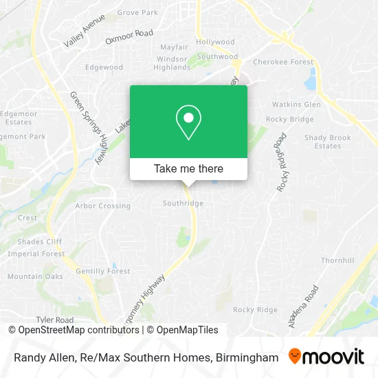 Mapa de Randy Allen, Re / Max Southern Homes