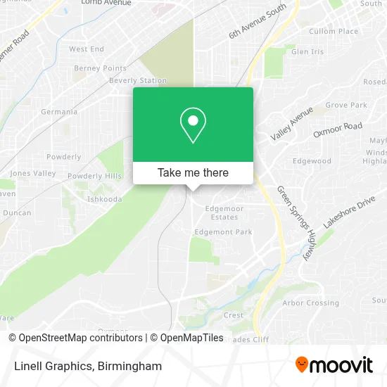 Linell Graphics map