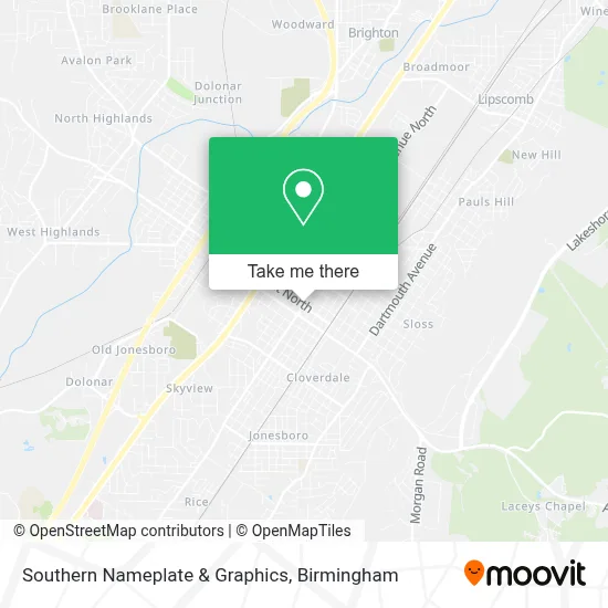 Southern Nameplate & Graphics map