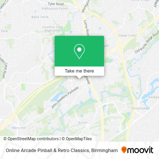 Online Arcade Pinball & Retro Classics map