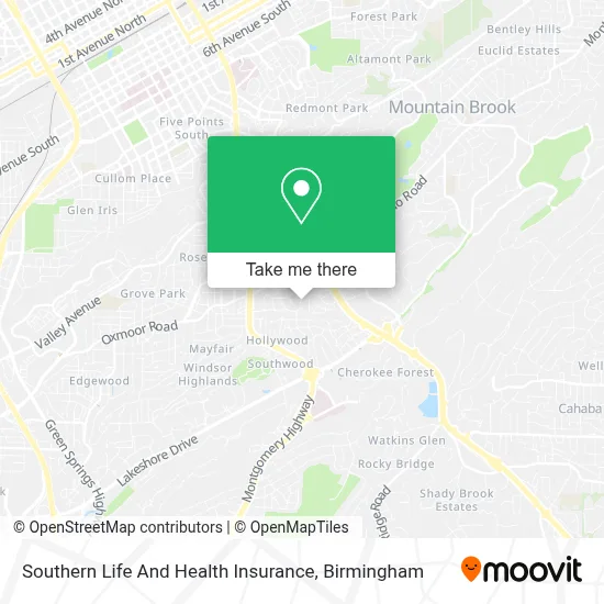 Southern Life And Health Insurance map