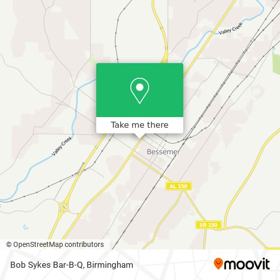 Bob Sykes Bar-B-Q map