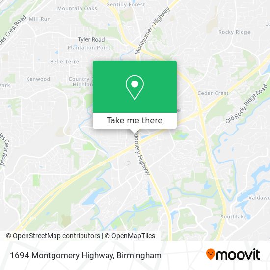 1694 Montgomery Highway map