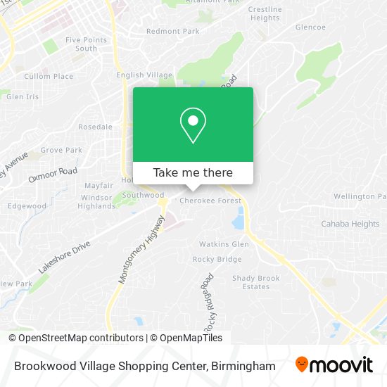 Brookwood Village Shopping Center map